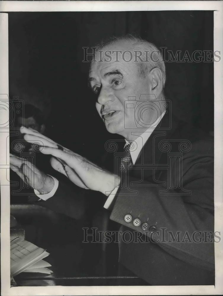 1947 Press Photo Labor President Philip Murray Testifying Before Labor Committee - Historic Images