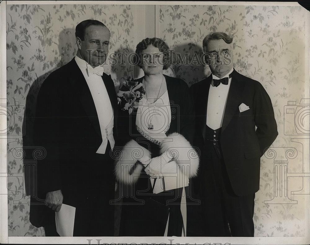 1932 Press Photo Sen Robert Buckley, Mrs Edward Humphrey and Sen Roy. S Copeland - Historic Images