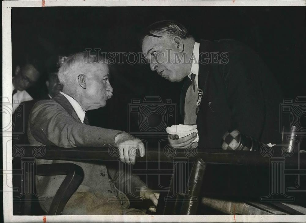 1932 Press Photo Sen Dave Walsh of Mass & sen Tom Walsh of Mont. - Historic Images
