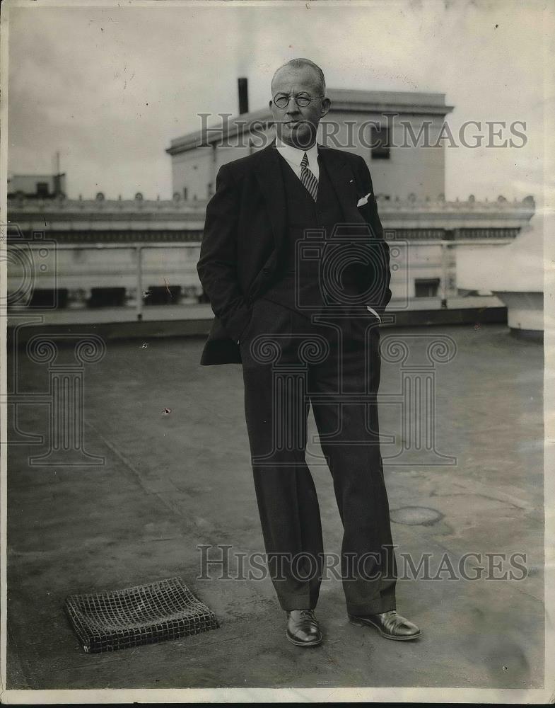 1929 Press Photo Leslie Henry Chairman of the Board of LA athletic club - Historic Images