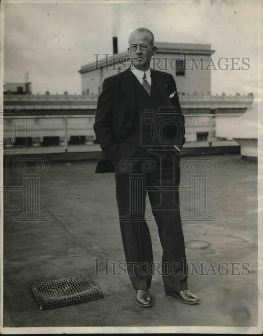 1929 Press Photo Leslie Henry Chairman of the Board of LA athletic club - Historic Images