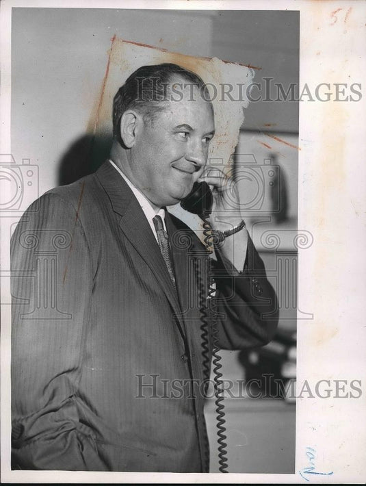 1958 Press Photo T. Keith Glennan President of Case Tech - Historic Images