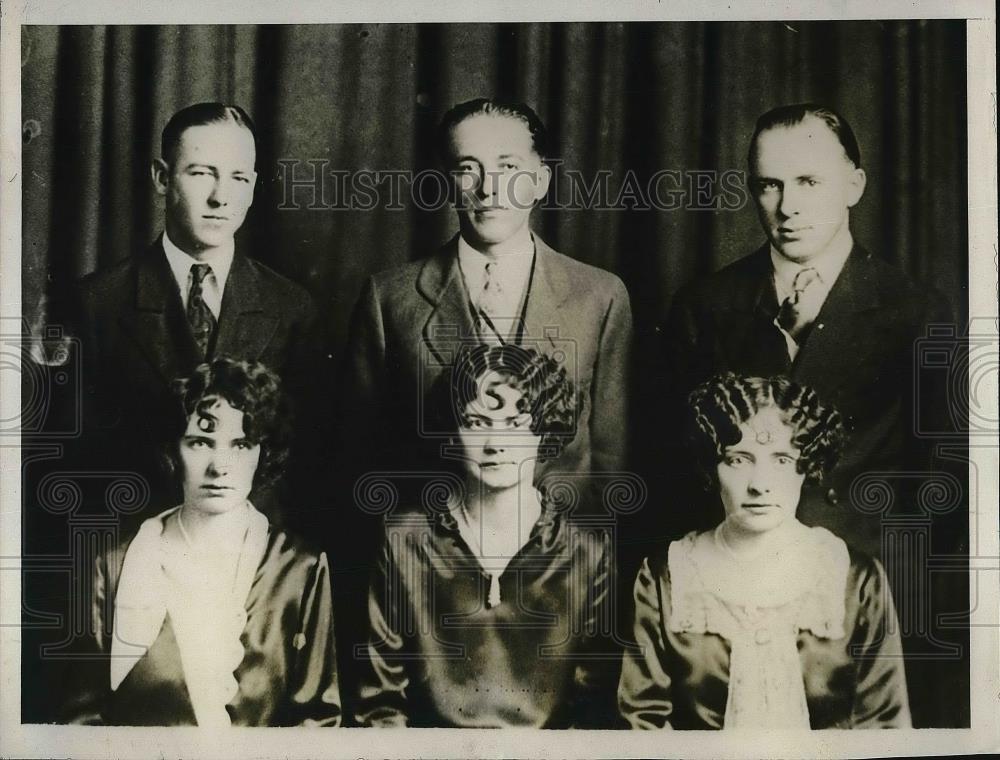 1928 Press Photo Walken Sisters Married at Same Time in Belleville, Kansas - Historic Images