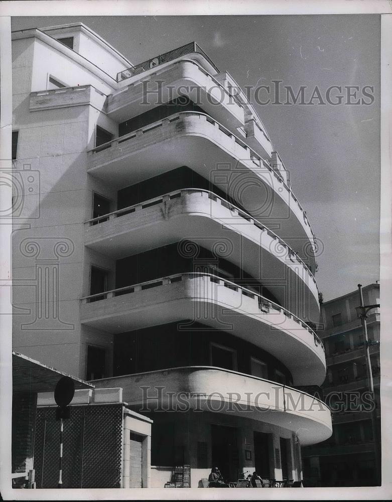 1952 Press Photo Rome Italy Apartments - Historic Images