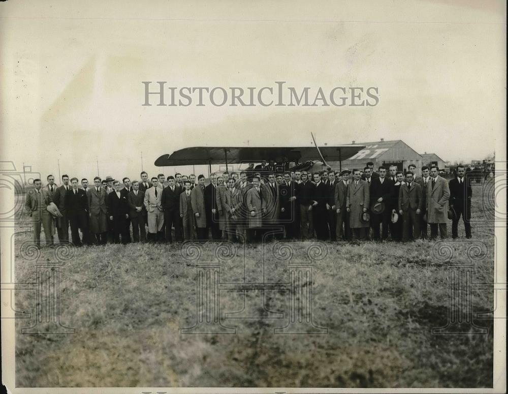 1927 Press Photo University of Pennsylvania Aero Club, Philadelphia Airport - Historic Images