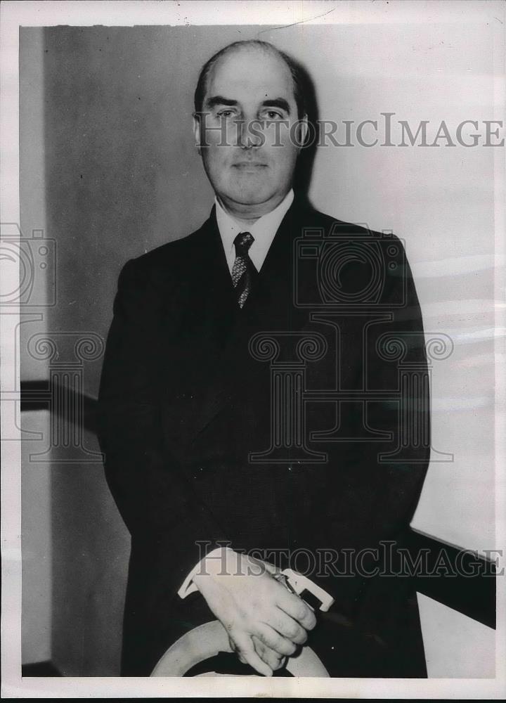 1938 Press Photo London Lawyer William Charles Crocker In Circuit Court - Historic Images