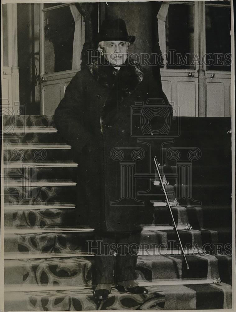 1930 Press Photo Monsieur Paul Bonour leaving the Elysee - Historic Images