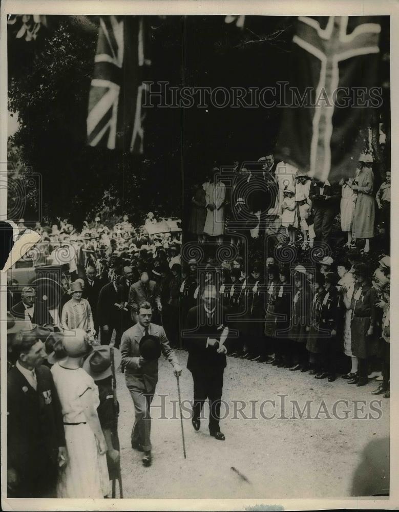 1926 Press Photo Prince of Wales Visits Isle of Wight - Historic Images