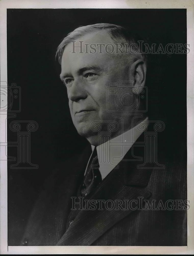 1936 Press Photo Robert Lincoln O&#39;Brien, Republican Chairman of the Tariff Comm - Historic Images