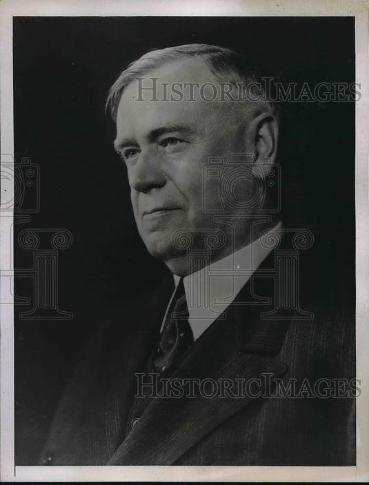 1936 Press Photo Robert Lincoln O'Brien, Republican Chairman of the Tariff Comm - Historic Images