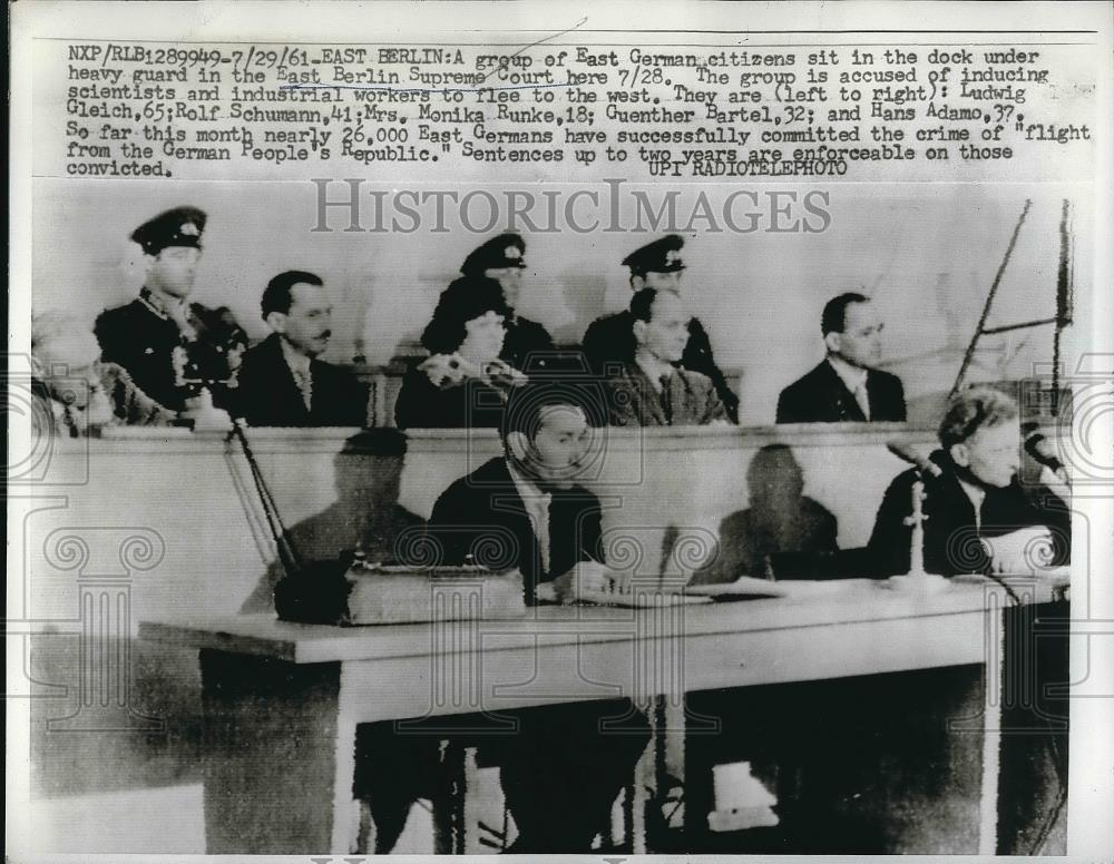 1961 Press Photo East Berlin Supreme Court - Historic Images