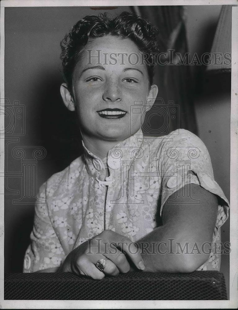 1935 Press Photo katherine Rawls U.S. Natl. champion in swimming &amp; Diving. - Historic Images