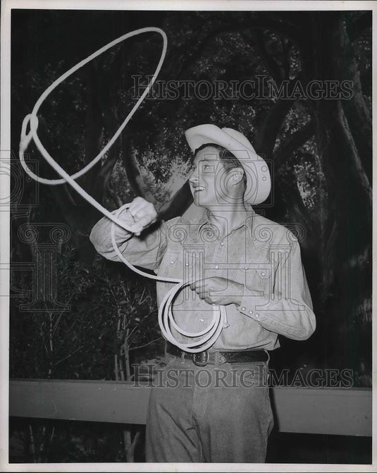 1955 Press Photo Will Rogers, Jr. - neb08106 - Historic Images