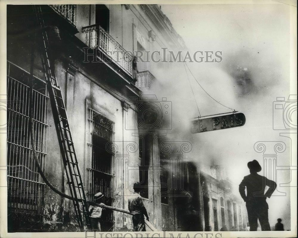 1936 Press Photo three persons killed twenty one injured Havana Cumba Bomb - Historic Images