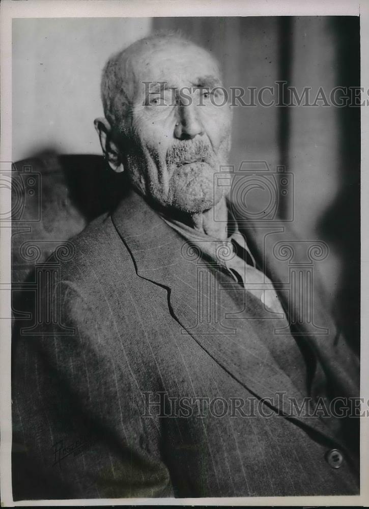 1937 Press Photo Jacob A. Brugh, Grandfather of Movie Star Robert Taylor - Historic Images