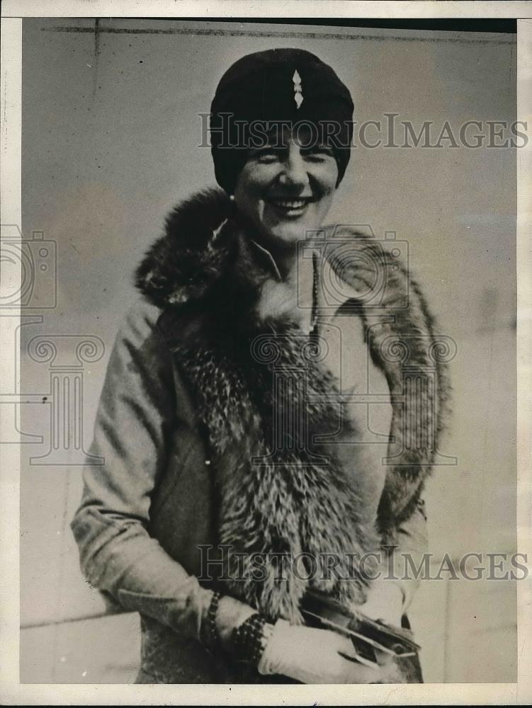 1930 Press Photo Mrs.H.H. Rogers,wife of Basil Miles. - Historic Images