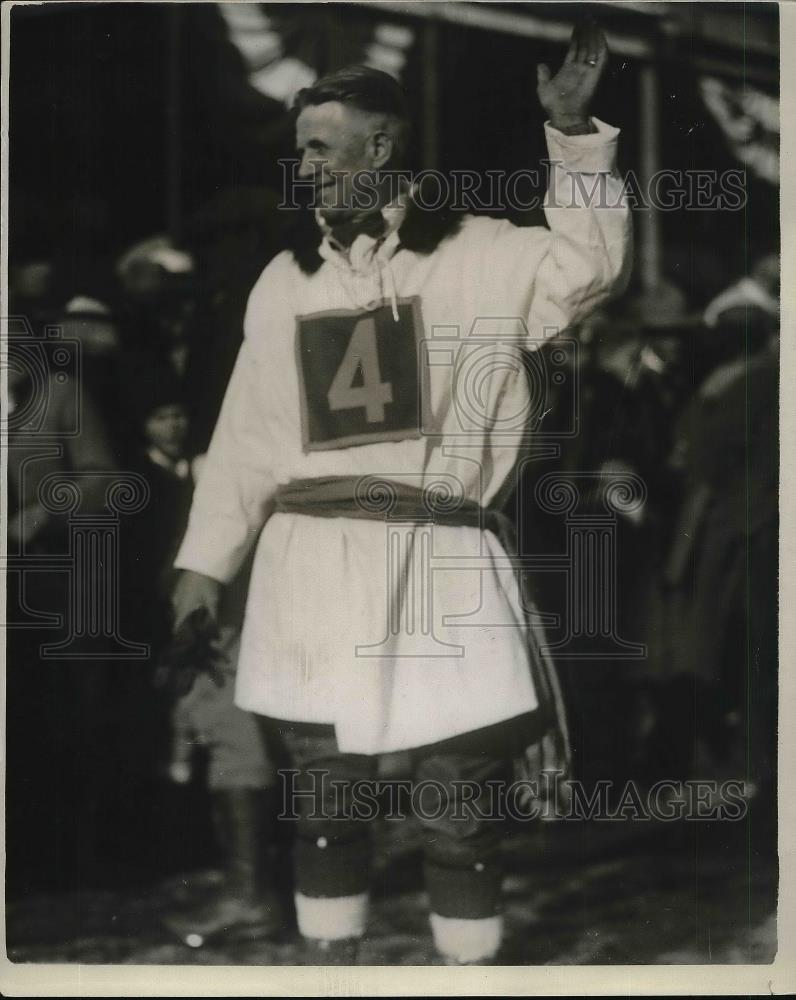 1929 Press Photo Fred Prints, winner of dog debry heat on Overland trail - Historic Images