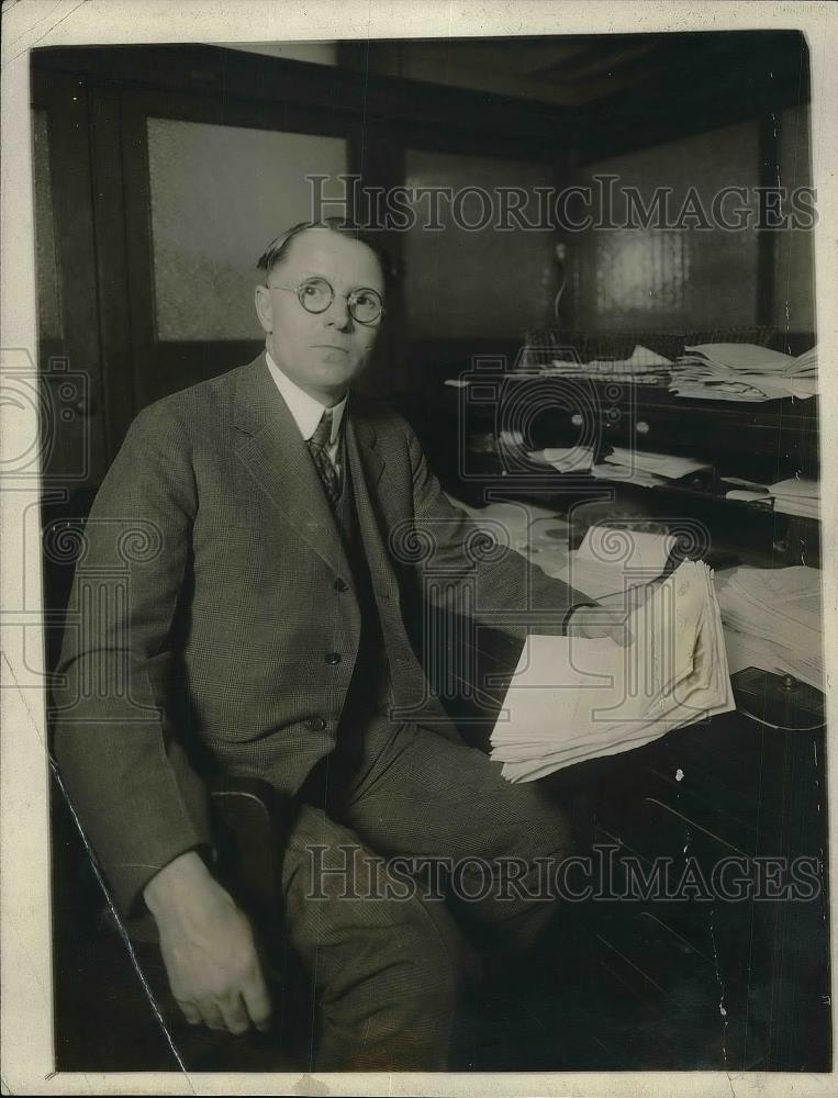1921 Press Photo Charles O&#39;Connor Federal Prohibition Director of New York - Historic Images