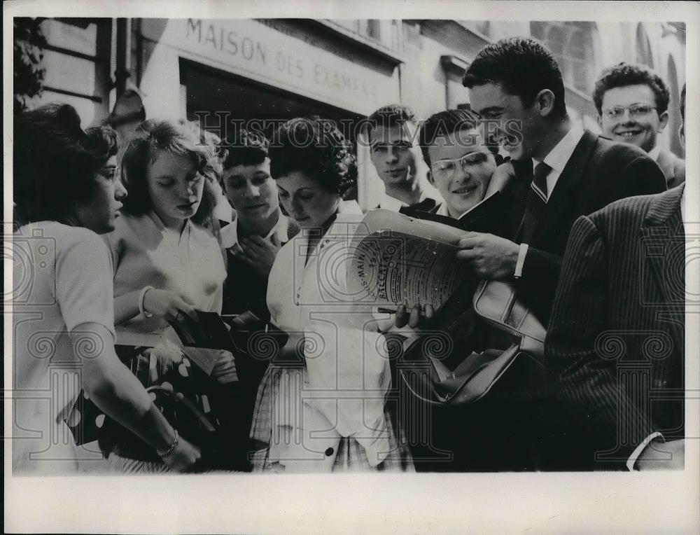 1961 Press Photo French Students - Historic Images