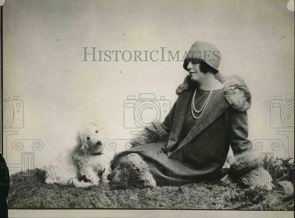 1926 Press Photo Mrs John Crocker Wife of Captain Crocker - Historic Images