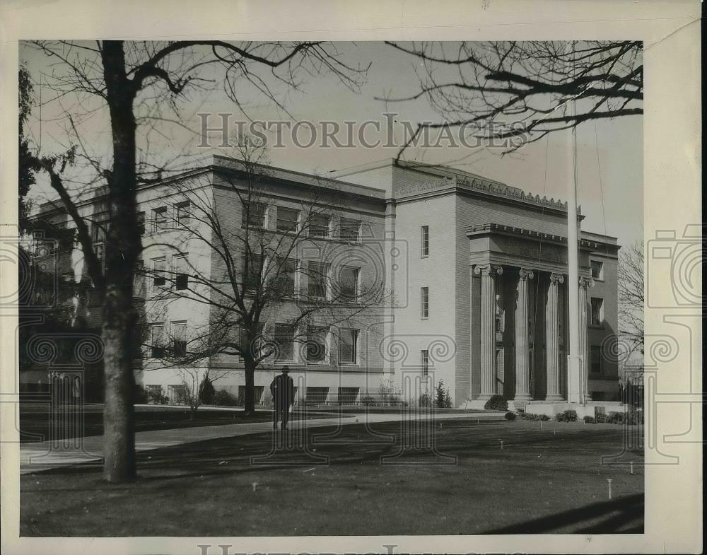 1931 Press Photo Courthouse Hillsboro Oregon Bowles Murder Trial Held Here - Historic Images