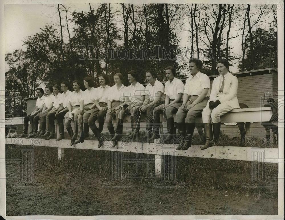 1932 Press Photo New Jersey College For Women Holds Riding Show - Historic Images