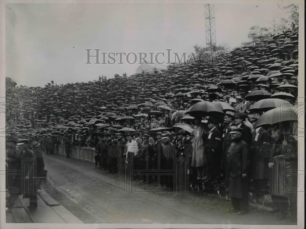 1936 Press Photo President Roosevelt in Cincinnati - Historic Images