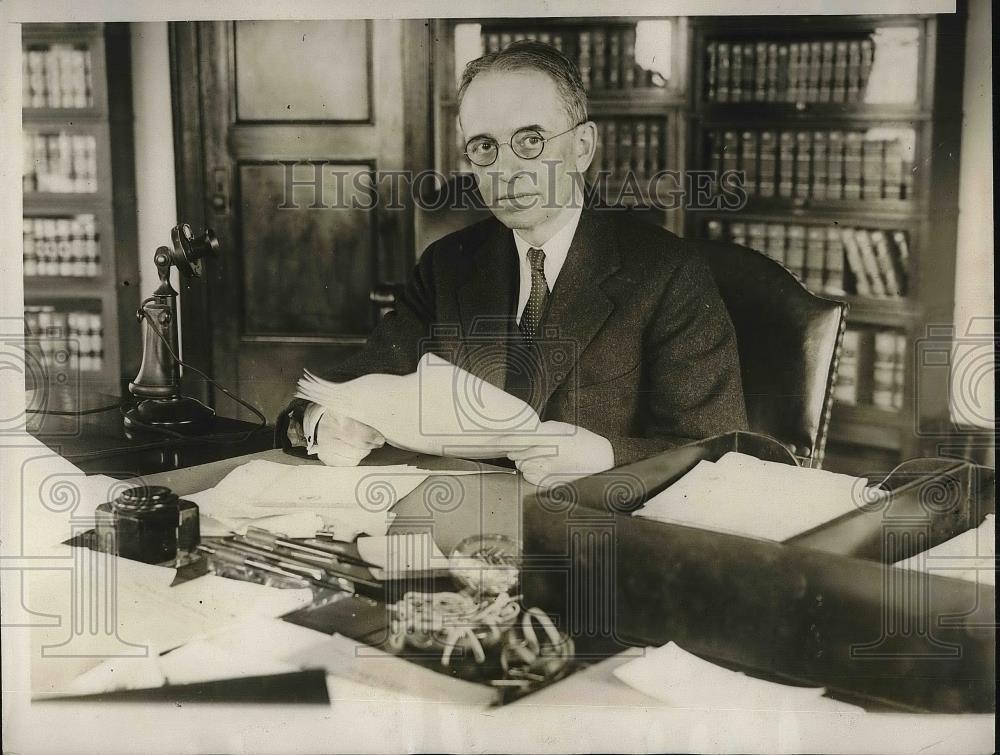 1929 Press Photo William Dewitt Mitchell, Attorney General - Historic Images