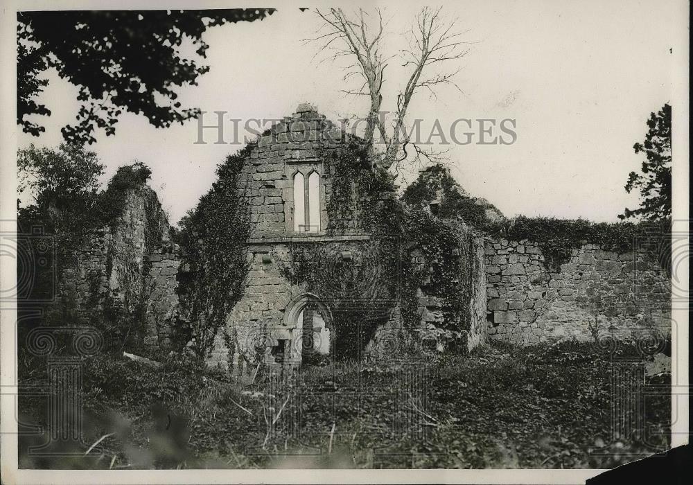 1928 Press Photo Portuna Castle &amp; old Abbey from the 14th century - Historic Images