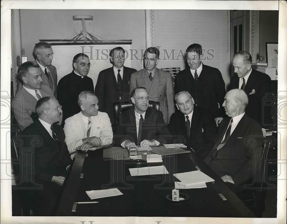 1941 Press Photo Group of College Presidents &amp; Deans - Historic Images