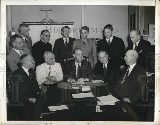 1941 Press Photo Group of College Presidents & Deans - Historic Images