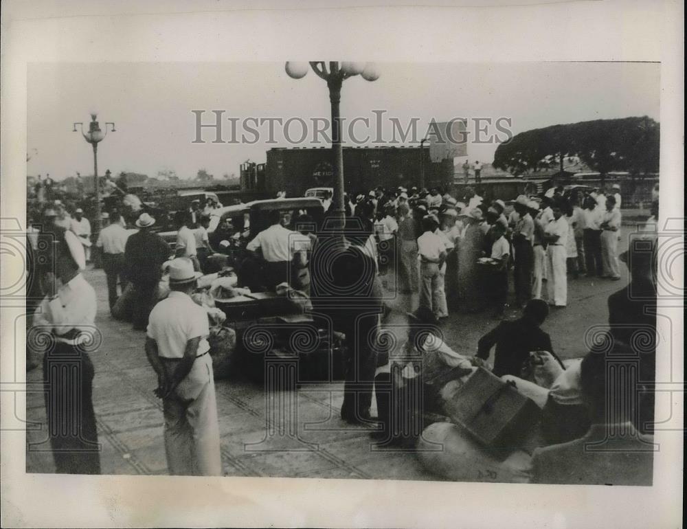 1941 Press Photo German & Italian crews detained in Mexico during WWII - Historic Images