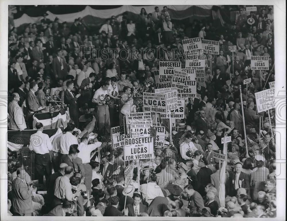 1944 Press Photo Democratic national convention - Historic Images