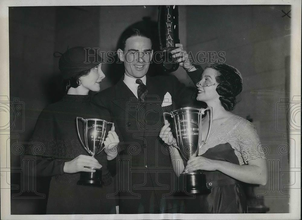 1932 Press Photo Orchestra leader, singer Will Osborn, H Weeks &amp; S Moore - Historic Images