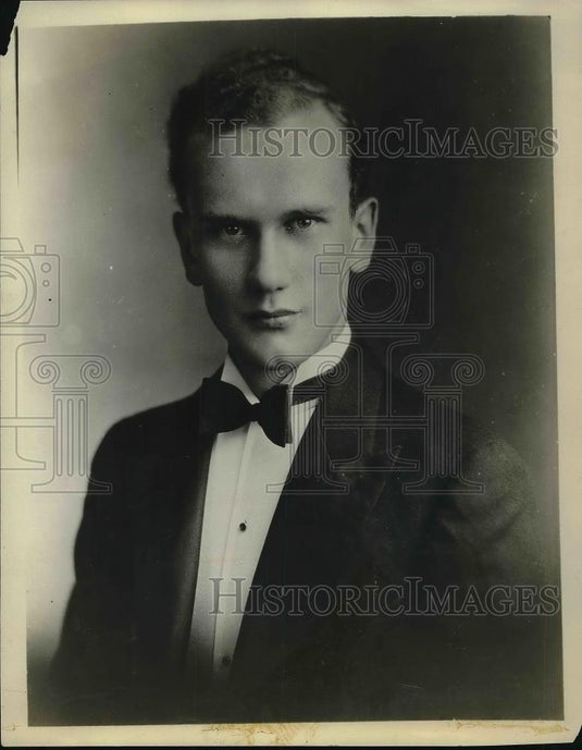 1931 Press Photo John B. Metcalf, Baritone of Austin, Texas - Historic Images