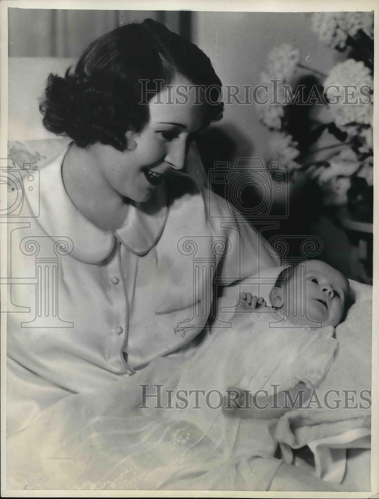 1933 Press Photo Susan Marie Zanuck Hollywoods Baby Starlet - Historic Images