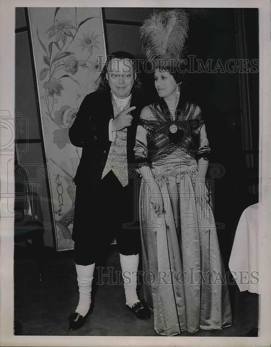1938 Press Photo Mrs. Elbridge Gerry Chardwick Charles hanson Rowe - Historic Images