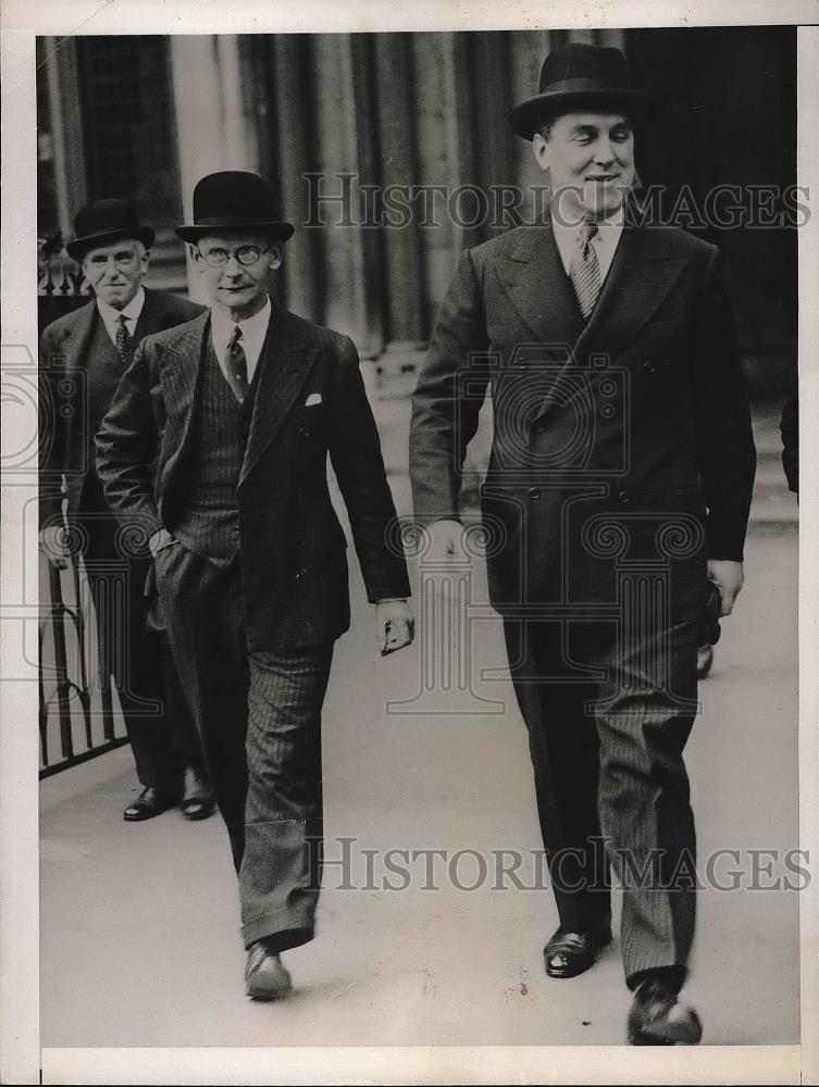 1936 Press Photo William Charles Crocker at Budget Leak Tribunal - Historic Images