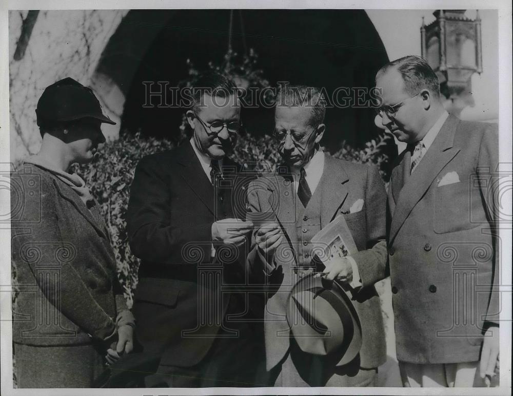 1934 Press Photo California State Hotel Association Convention Opening Scollin - Historic Images