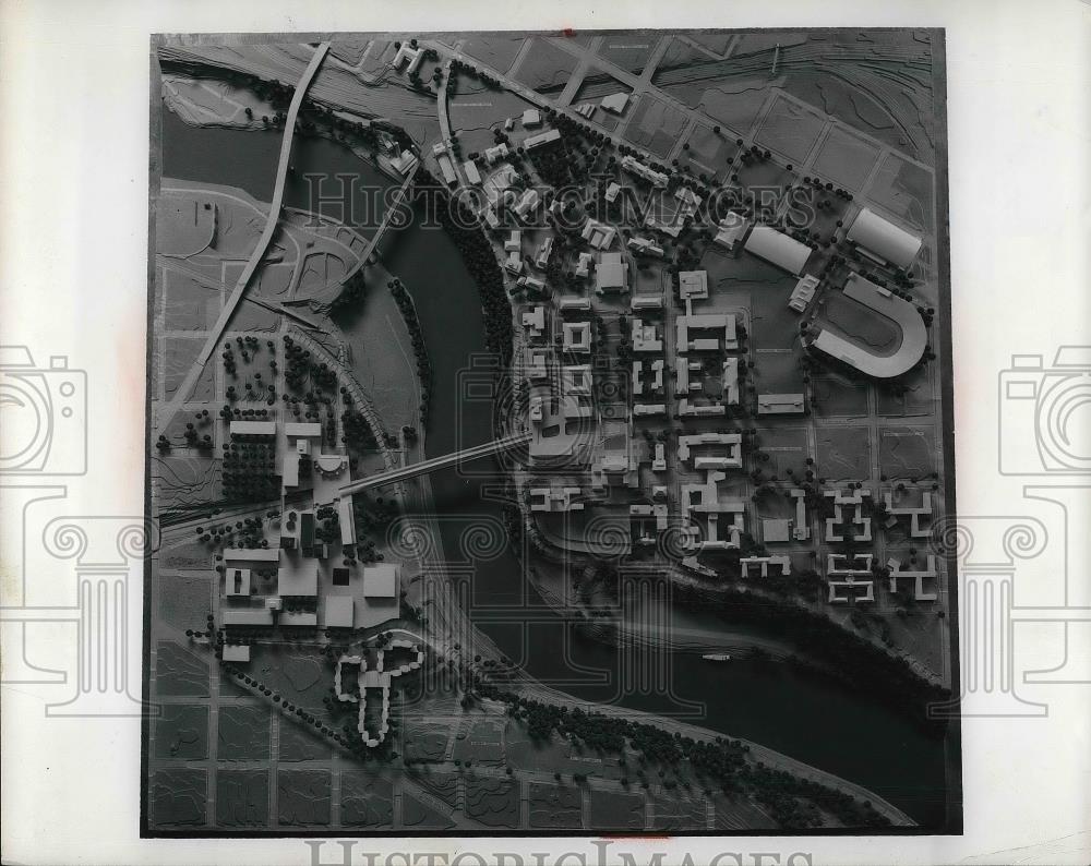 1965 Press Photo View Of Proposed Expansion Of University Of Minnesota - Historic Images