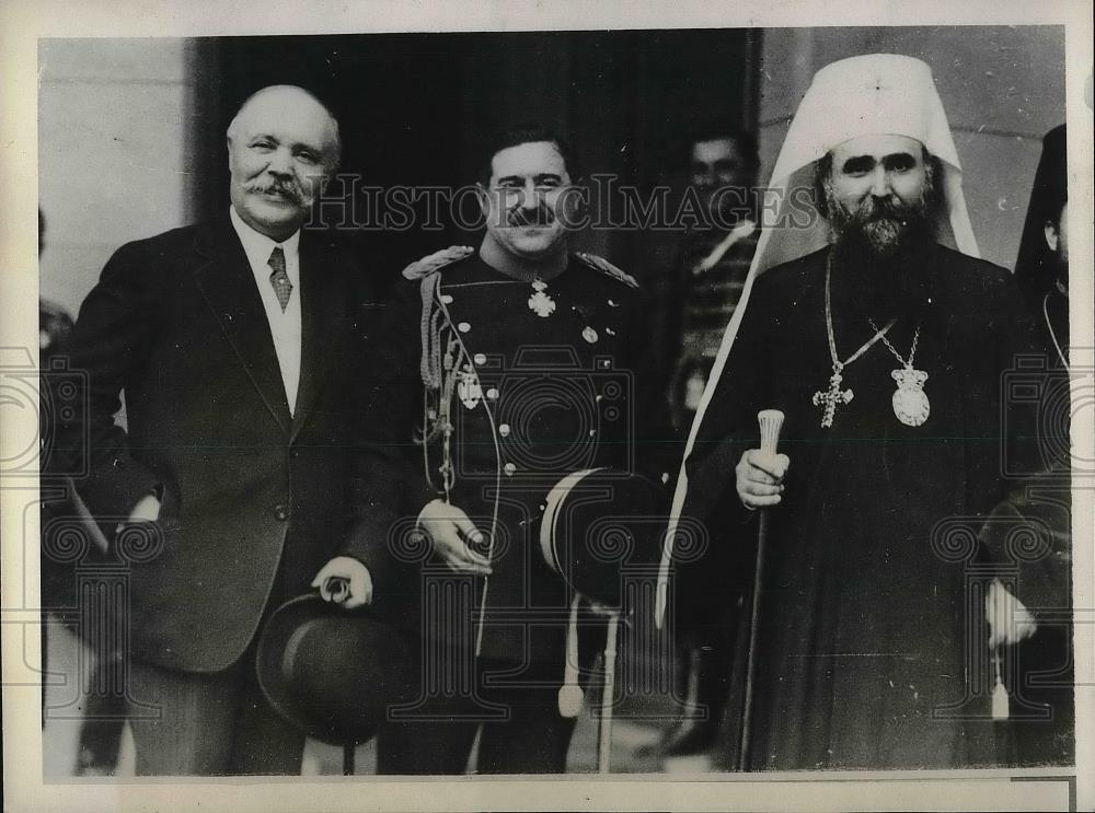 1930 Press Photo Gen. Pera Zhivkovitch, Prime Minister, M. Louis Loucher - Historic Images