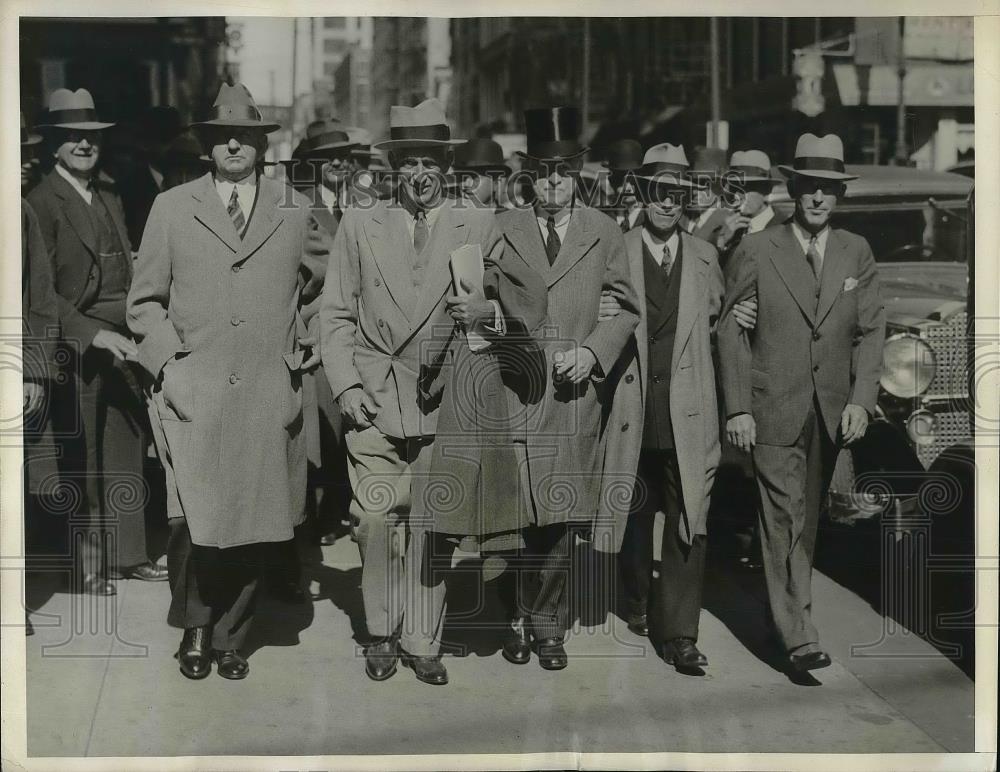 1932 Press Photo Committee of One Hundred John Stevenson, Joseph Buffington, - Historic Images