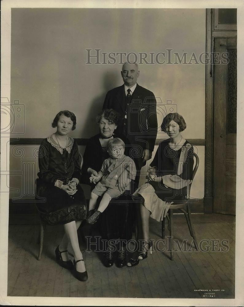 1927 Press Photo Magda Louis,Werner Anderson,Harold Hillyer,Mrs. Harold Hillyer - Historic Images