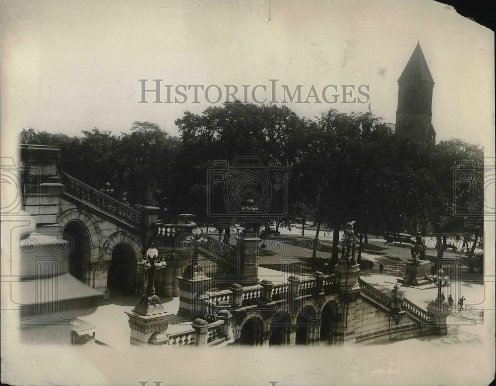 1928 Press Photo View from NY Governors Alfred Smith's office - Historic Images