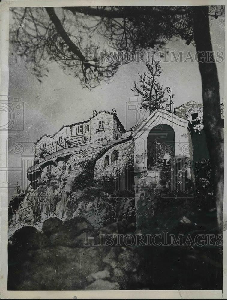 1933 Press Photo The Villa Eza Belonged to Prince William of Sweden - Historic Images