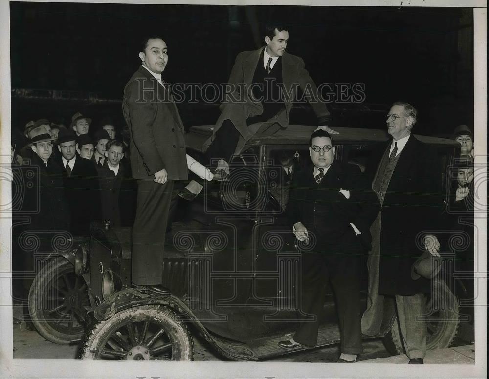 1938 Press Photo Leonidas Borges de Oliveria, M Fava, Lopez da Cruz,Judge White - Historic Images