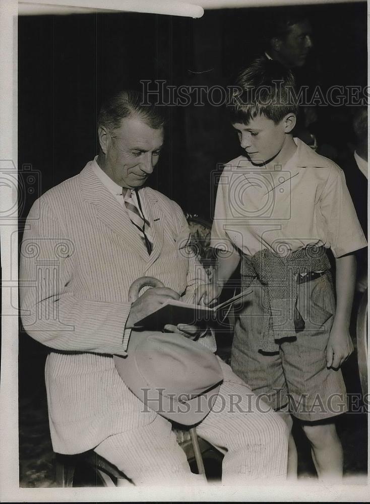 1932 Press Photo General William Mitchell Former Chief U.S. Air Service - Historic Images