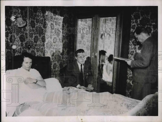 1937 Press Photo Herta Rost & Jan Bopp Swiss Business Man - nea98322 - Historic Images