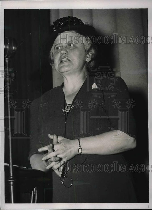 1940 Press Photo Katherine Lenroot Head Of Children's Bureau At Dept. Of Labor - Historic Images