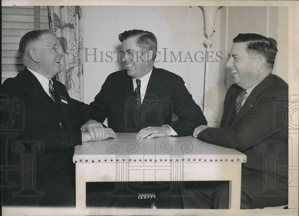 1937 Press Photo Senator Addison Drake Secretary Agriculture Henry Wallace - Historic Images